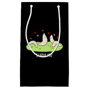 Petit Sac Cadeau Je T'Entends Drôle Larvae Love Pun