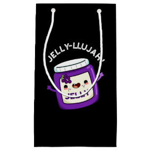 Petit Sac Cadeau Jelly-llujah Funny Jelly Pun Dark BG