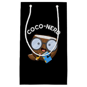 Petit Sac Cadeau Jeu de noix de coco nerd drôle de fruits de coco B