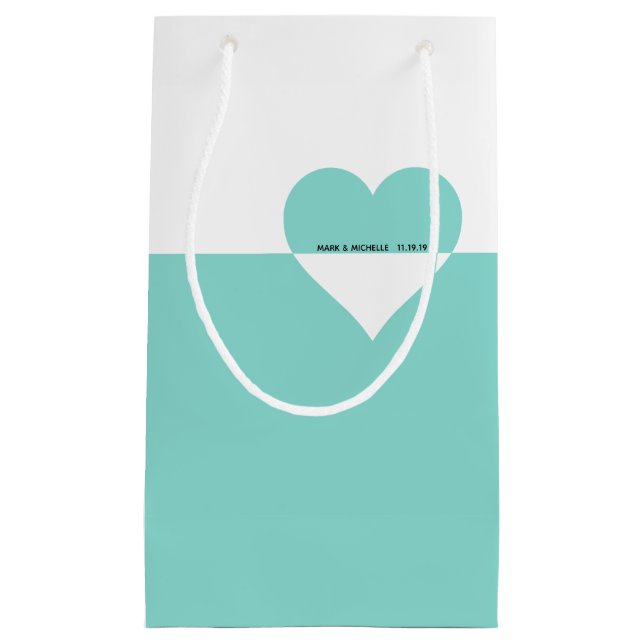 Petit Sac Cadeau Jeune mariée et Co pour toujours vous et moi (Devant)