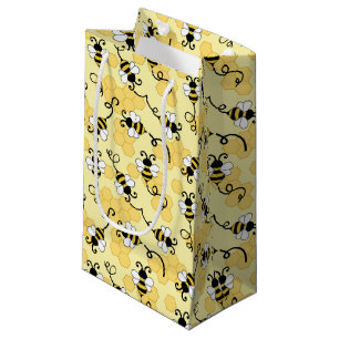 Petit Sac Cadeau Joli petit motif abeilles