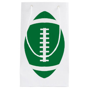Petit Sac Cadeau Joueur ou entraîneur de l'équipe de football vert 