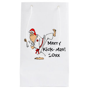 Petit Sac Cadeau Joyeux Noël Coup-de-pied-MAS d'arts martiaux