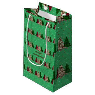 Petit Sac Cadeau Joyeux Noël moderne & élégant
