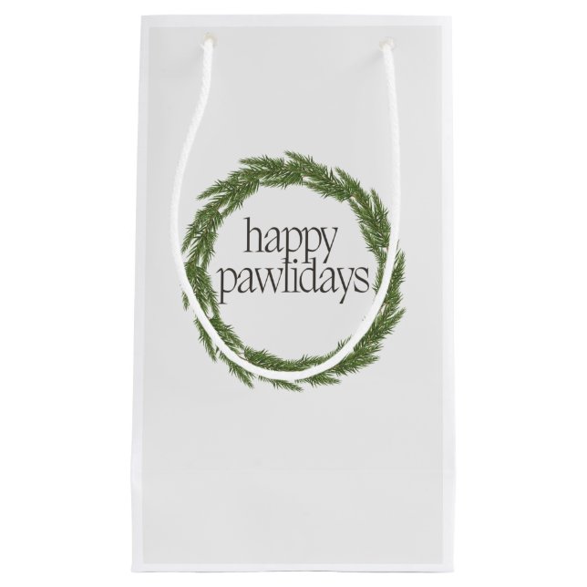 Petit Sac Cadeau Joyeux Pawlidays (Devant)