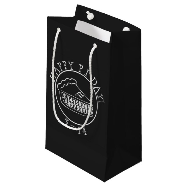 Petit Sac Cadeau Joyeux Pi jour pie-panier à tarte cadeau (Devant Angle)