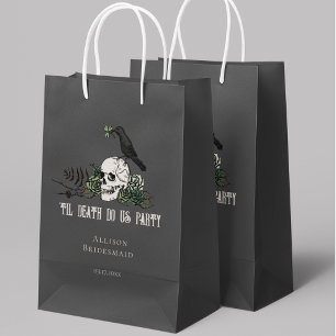 Petit Sac Cadeau Jusqu'à la mort Fêtez-nous noir irlandais crâne de