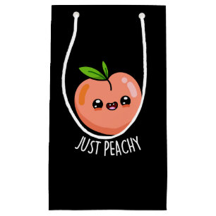 Petit Sac Cadeau Juste Peachy Funny Peach Pun Pun Dark BG