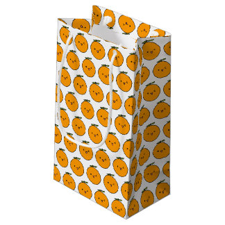 Petit Sac Cadeau Kawaii Winking Oranges
