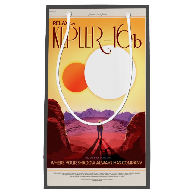 Petit Sac Cadeau Kepler Space Voyage Destination Planète Aventure (Devant)