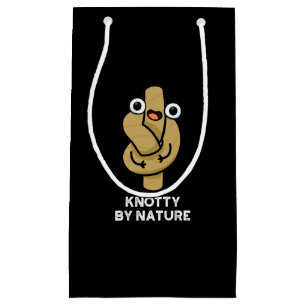 Petit Sac Cadeau Knoty By Nature Funny Knot Pun Dark BG