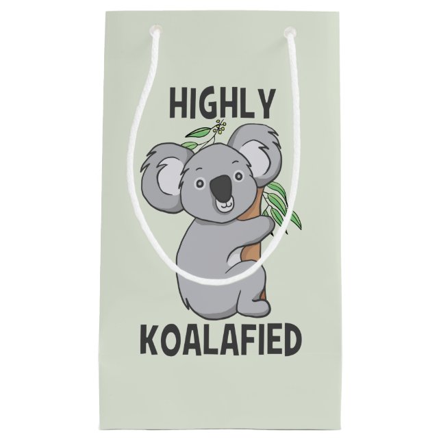 Petit Sac Cadeau Koala hautement Koalafied (Devant)
