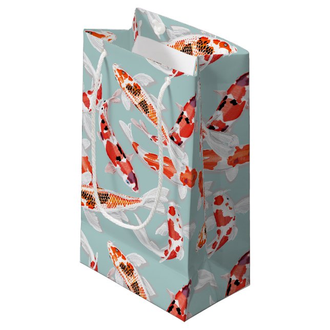 Petit Sac Cadeau Koi (Devant Angle)