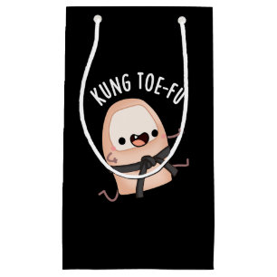 Petit Sac Cadeau Kung Toe-fu Funny Big Toe Puns Dark BG