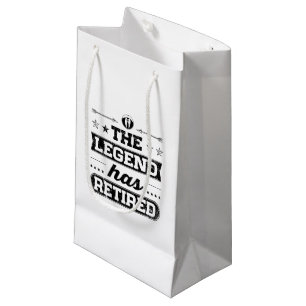 Petit Sac Cadeau La légende s'est retirée