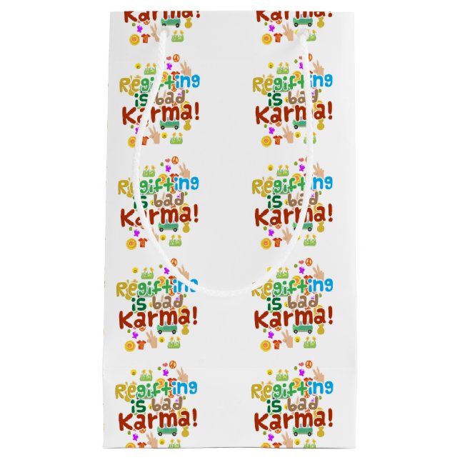 Petit Sac Cadeau La régate est mauvaise Karma (Devant)