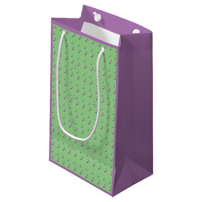 Petit Sac Cadeau Lavande & Vert - Amusant (Devant Angle)