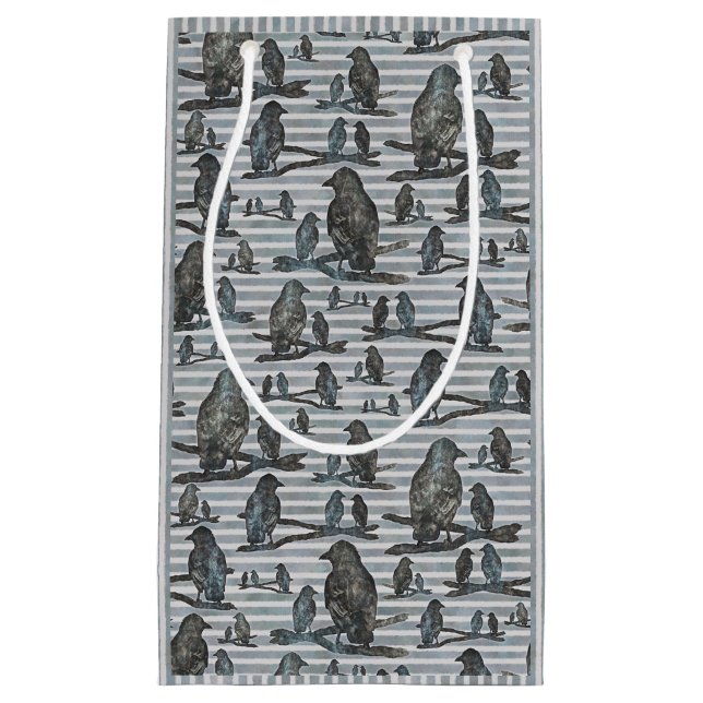 Petit Sac Cadeau Le cadeau de Corbeau Crow (Devant)
