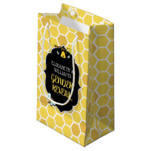Petit Sac Cadeau Le genre d'abeille indiquent le baby shower