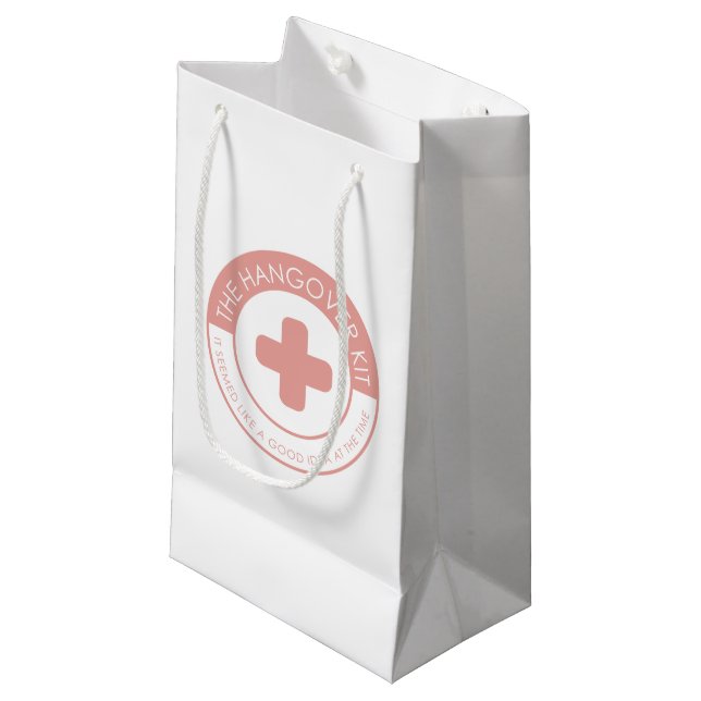 Petit Sac Cadeau Le kit de gueule de bois (Devant Angle)