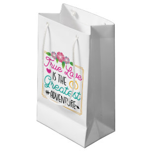 Petit Sac Cadeau Le plus grand amour aventure fête de fiançailles