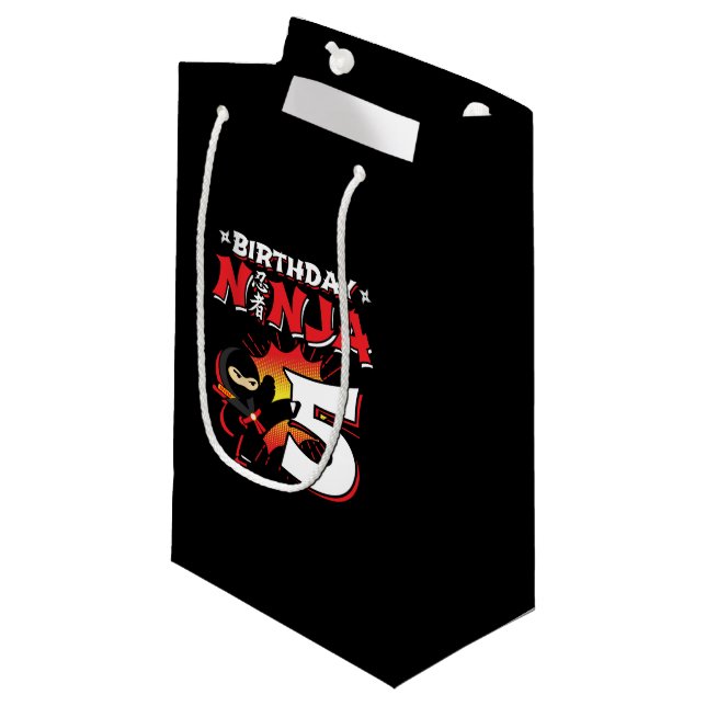 Petit Sac Cadeau Le poison de Ninja Birthday (Devant Angle)