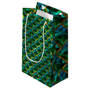 Petit Sac Cadeau Le vert semble-t-il émeraude, sous le râpage doré