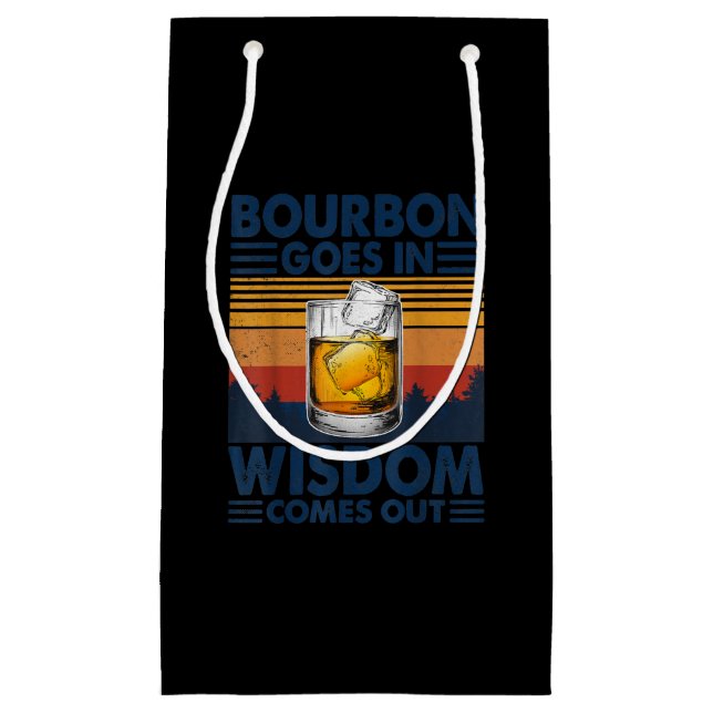 Petit Sac Cadeau Le Whiskey Bourbon sort (Devant)