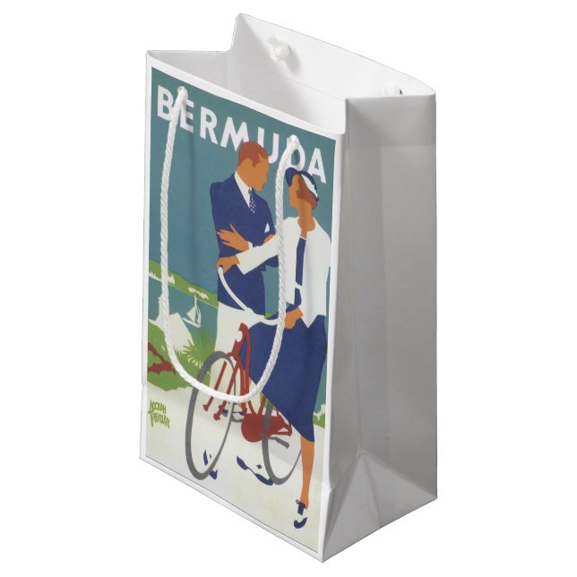 Petit Sac Cadeau Les Bermudes (Devant Angle)