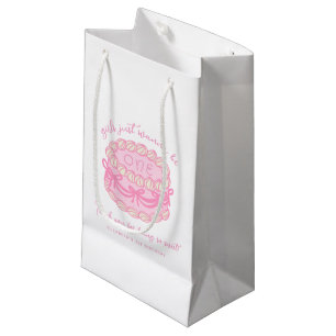 Petit Sac Cadeau Les filles veulent juste être un nœud rose pour le