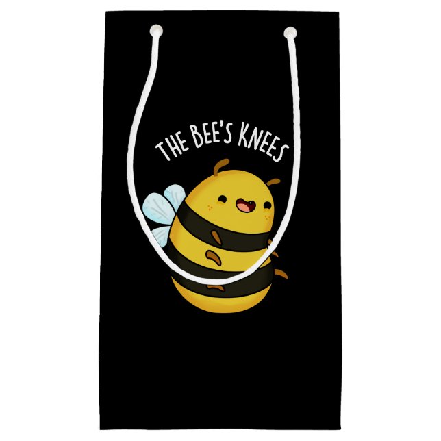 Petit Sac Cadeau Les genoux des abeilles drôle Bumble Bee Pun Dark  (Devant)