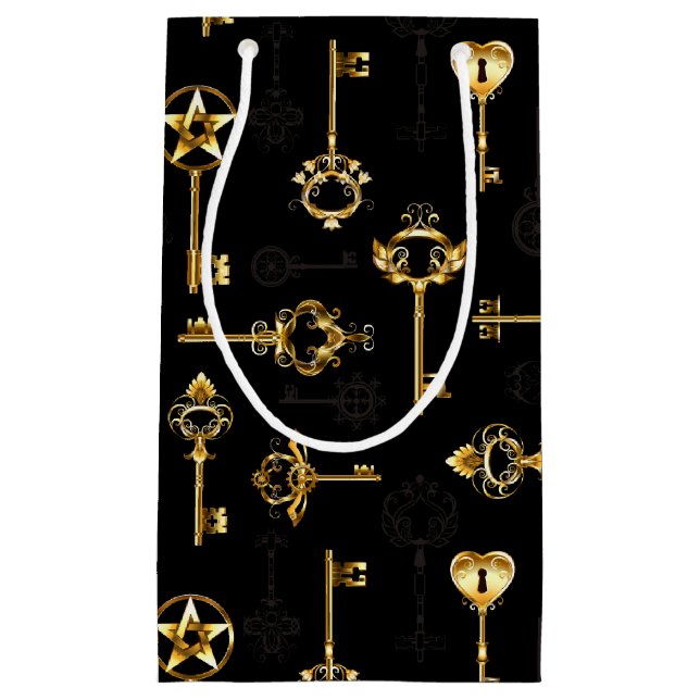 Petit Sac Cadeau Les Patters de Seamless avec Golden Keys (Devant)
