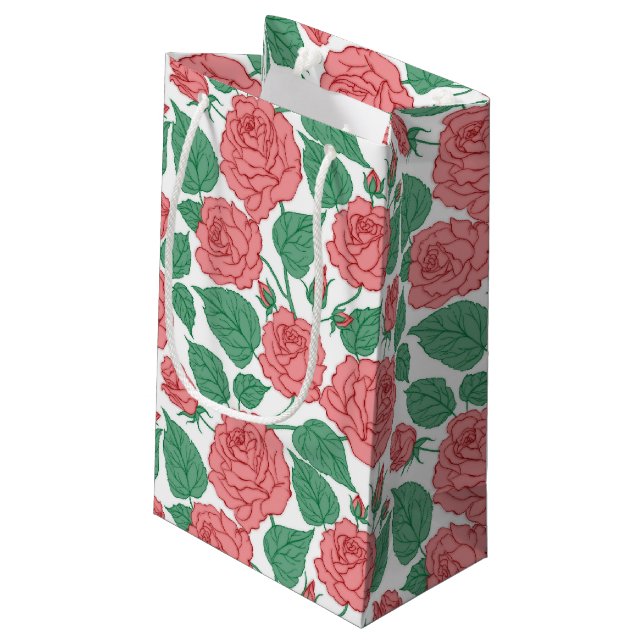Petit Sac Cadeau Les roses sont rouges (Dos Angle)