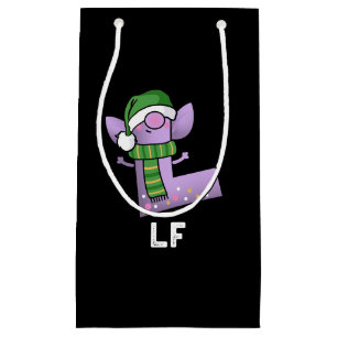 Petit Sac Cadeau Lettre Lf Funny L Pun Dark BG