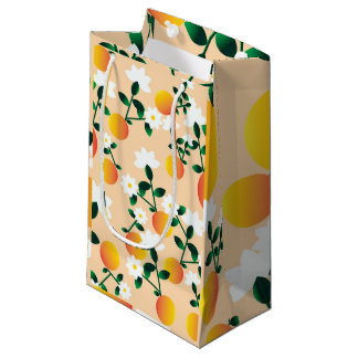 Petit Sac Cadeau Little Cutie Orange Motif
