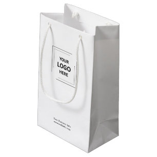 Petit Sac Cadeau Logo Moderne   Entreprise Corporate Minimaliste Pe