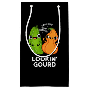Petit Sac Cadeau Lookin Gourd Funny Veggie Pun Dark BG