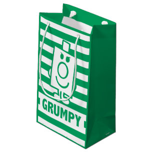 Petit Sac Cadeau M. Grumpy   Grin escarpé et rayures vertes