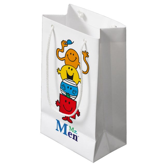 Petit Sac Cadeau M. Men | M. Men Debout Haut (Devant Angle)