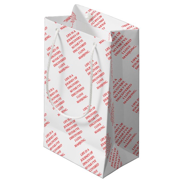 Petit Sac Cadeau mahjong (Devant Angle)