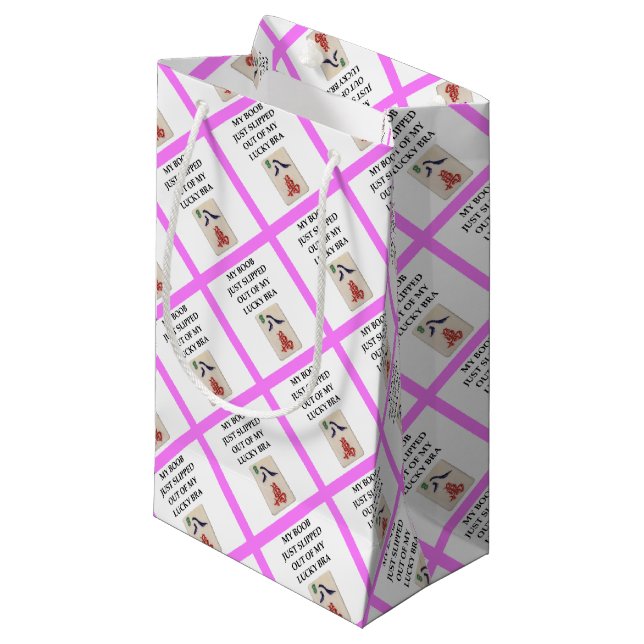 Petit Sac Cadeau mahjong (Devant Angle)