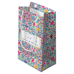 Petit Sac Cadeau Mariage arc-en-ciel de style fiesta mexicain vibra