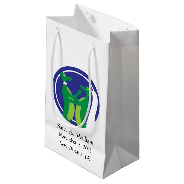 Petit Sac Cadeau Mariage Gator (Devant Angle)