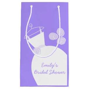Petit Sac Cadeau Mariage Gown Purple Fête des mariées petite