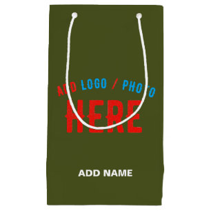 PETIT SAC CADEAU MARQUE VERIFIEE VERT ARMEE MODERNE ET CHIC SUR MES