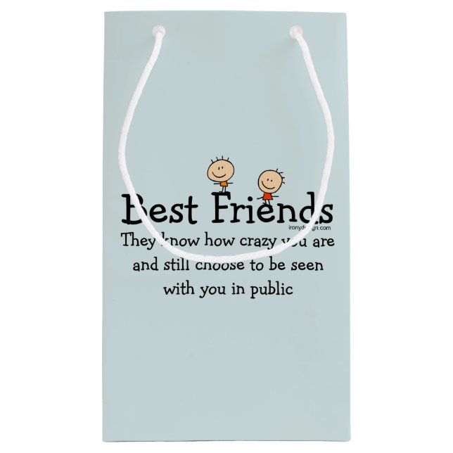 Petit Sac Cadeau Meilleurs amis (Dos)