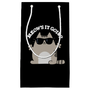 Petit Sac Cadeau Meow's It Goin Funny Chat Pun Dark BG