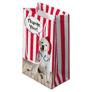 Petit Sac Cadeau Merci Noël pour Vétérinaire
