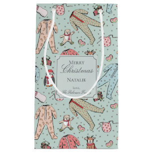 Petit Sac Cadeau Mignonne Mint Green Baby Girl Christmas Custom