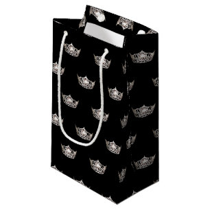 Petit Sac Cadeau Miss America Silver Crown Cadeau Sac-Petit